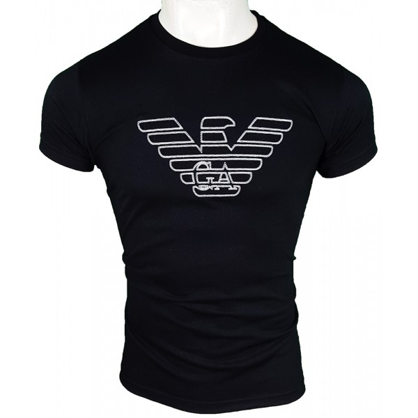 Camiseta Emporio Armani Hombre Negra Ref.6479