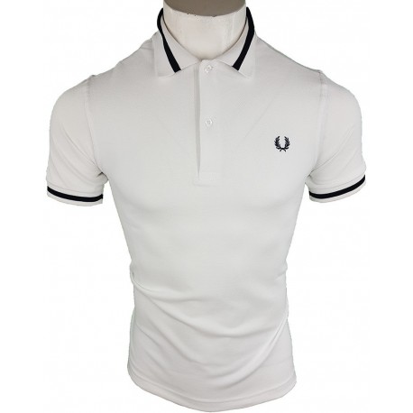 Polo Fred Perry M2 Hombre Blanco Ref.2092