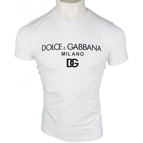 Camiseta D&G Hombre Blanca Ref.90012