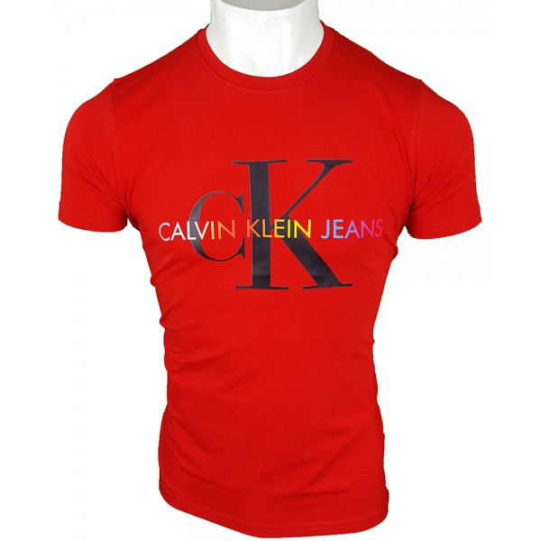 Camiseta Calvin Klein Hombre Roja Ref.5063