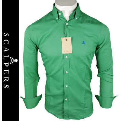 Camisa Scalp. Hombre Verde Ref.60066