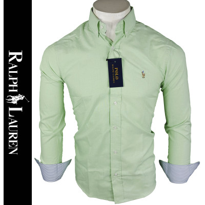 Camisa R.L. Oxford Hombre Verde Ref.2639
