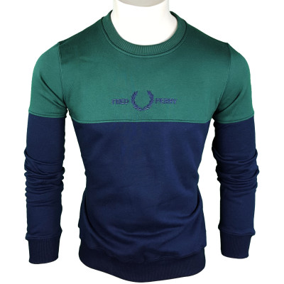Jersey Fred Perry Hombre Verde/Azul Marino Ref.2136