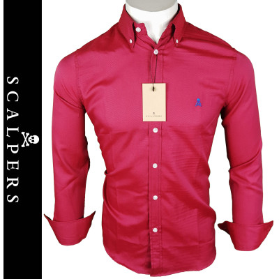 Camisa Scalp. Hombre Bordeaux Ref.60072