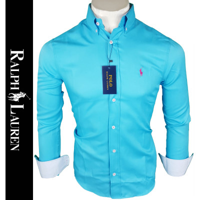 Camisa R.L. Hombre Azul Ref.2680